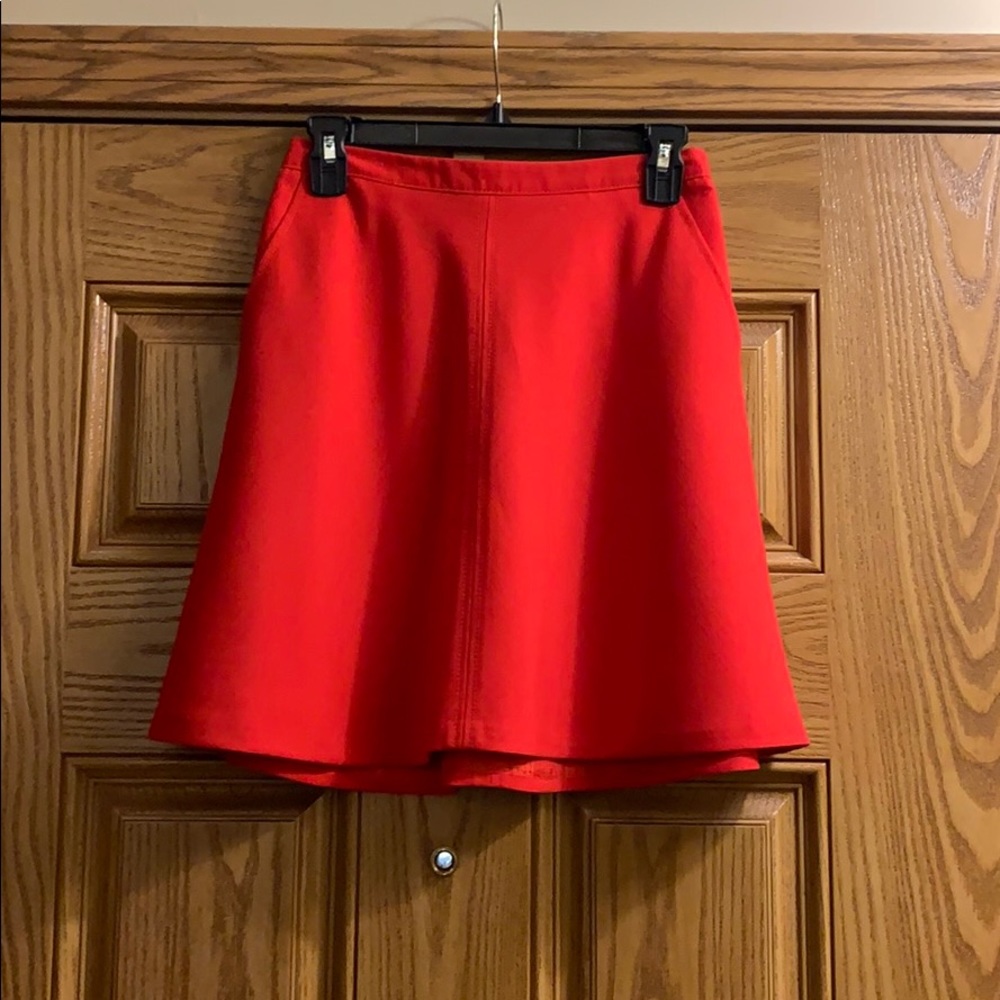 Loft Like New Red XXSP Circle Skirt